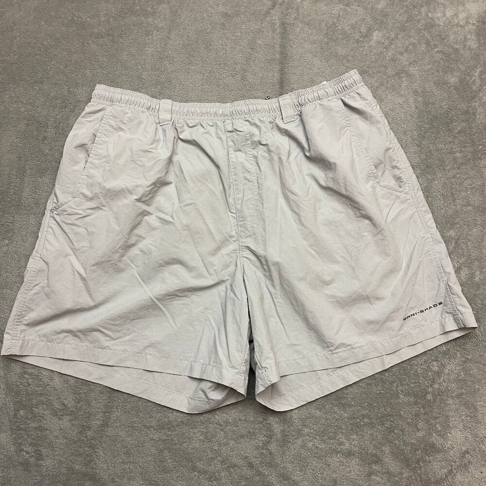Columbia PFG Men’s Shorts Size XL Gray Omni-Shade Quick Dry Outdoor Fishing Gear